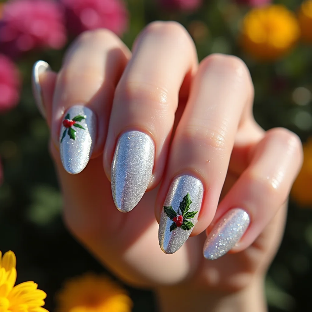 Silver Holly Sparkle