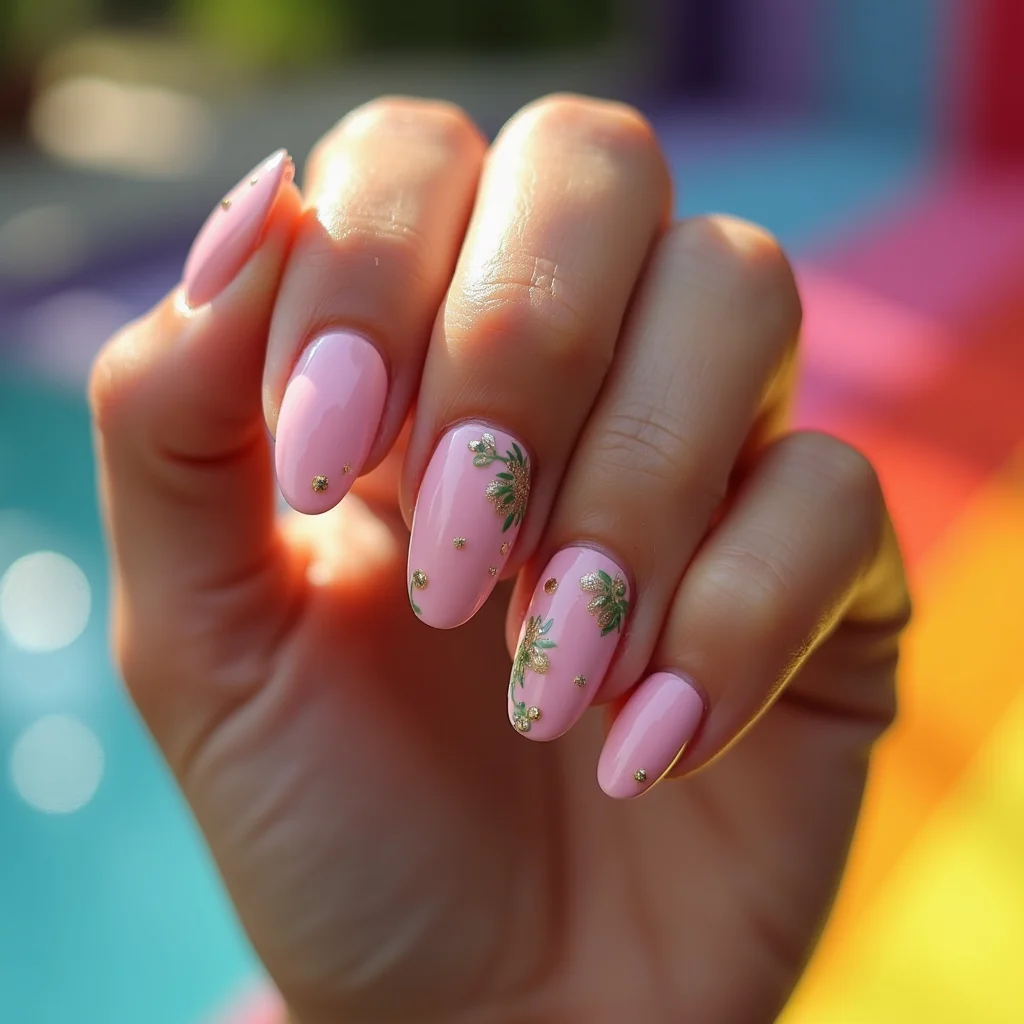 Elegant Pink And Green