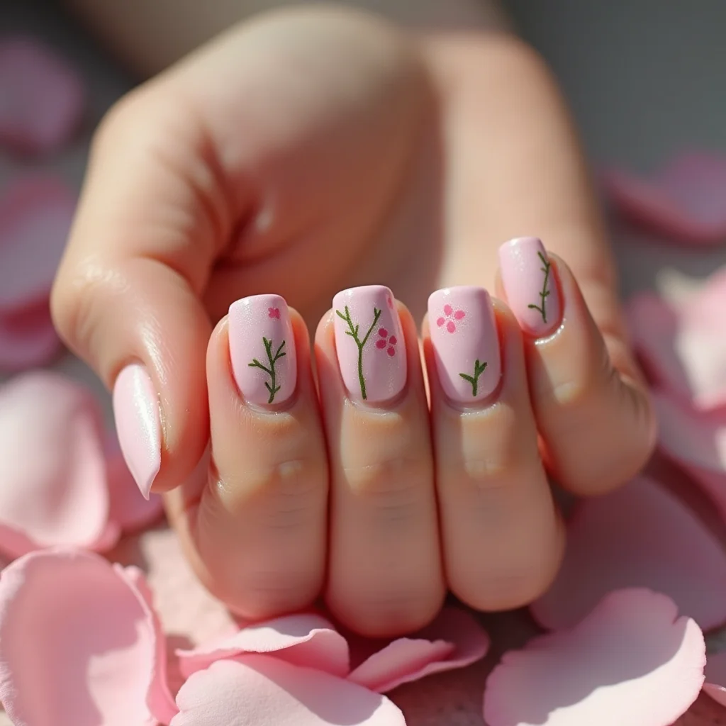  Delicate Pink And Green