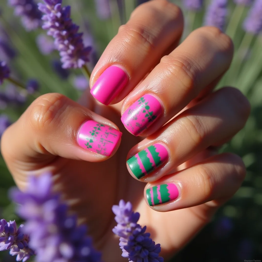 Bold Pink And Green