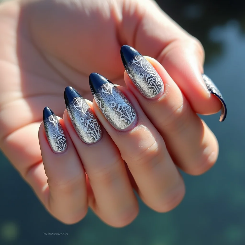 Mandala Chrome Ombre