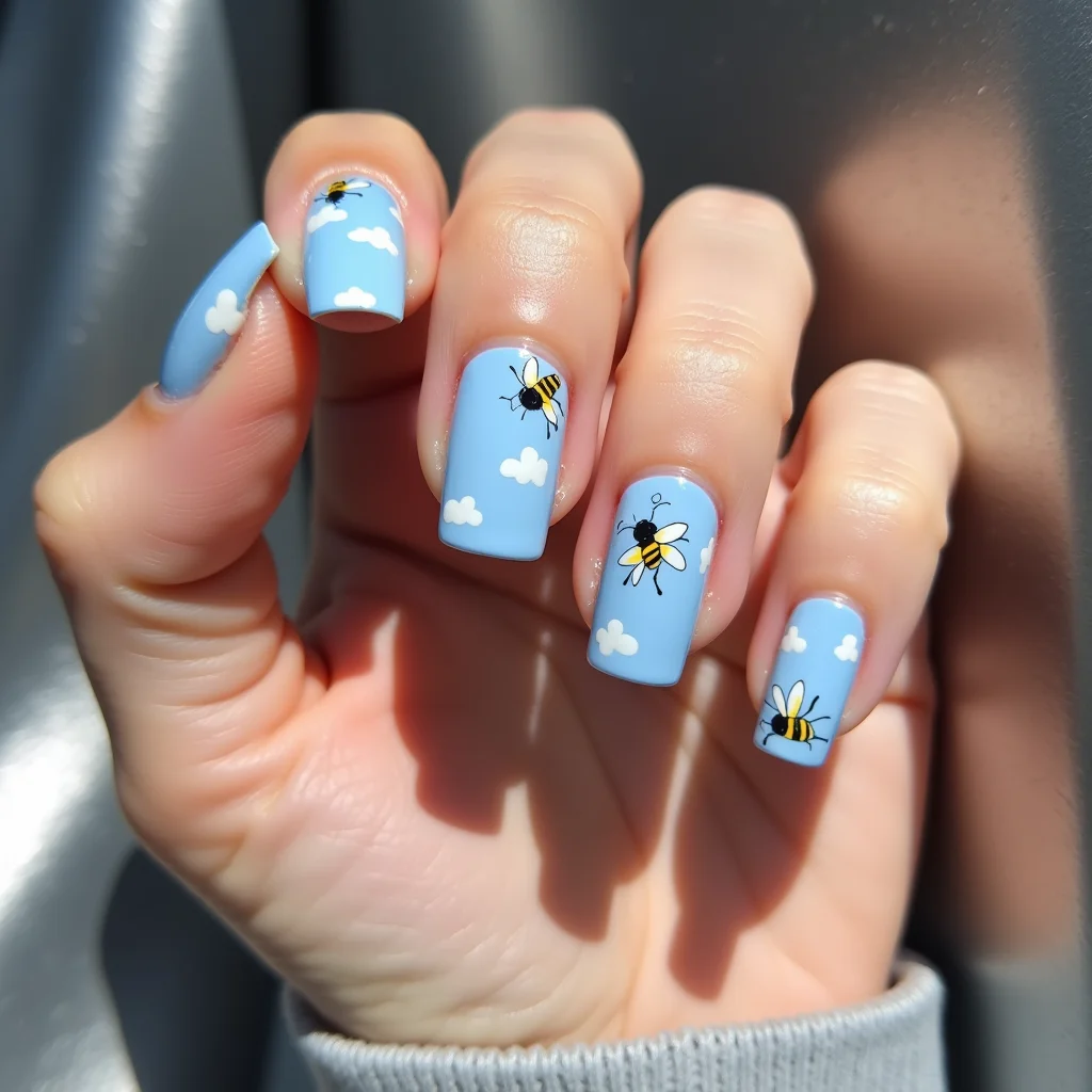 Whimsical Blue Clouds