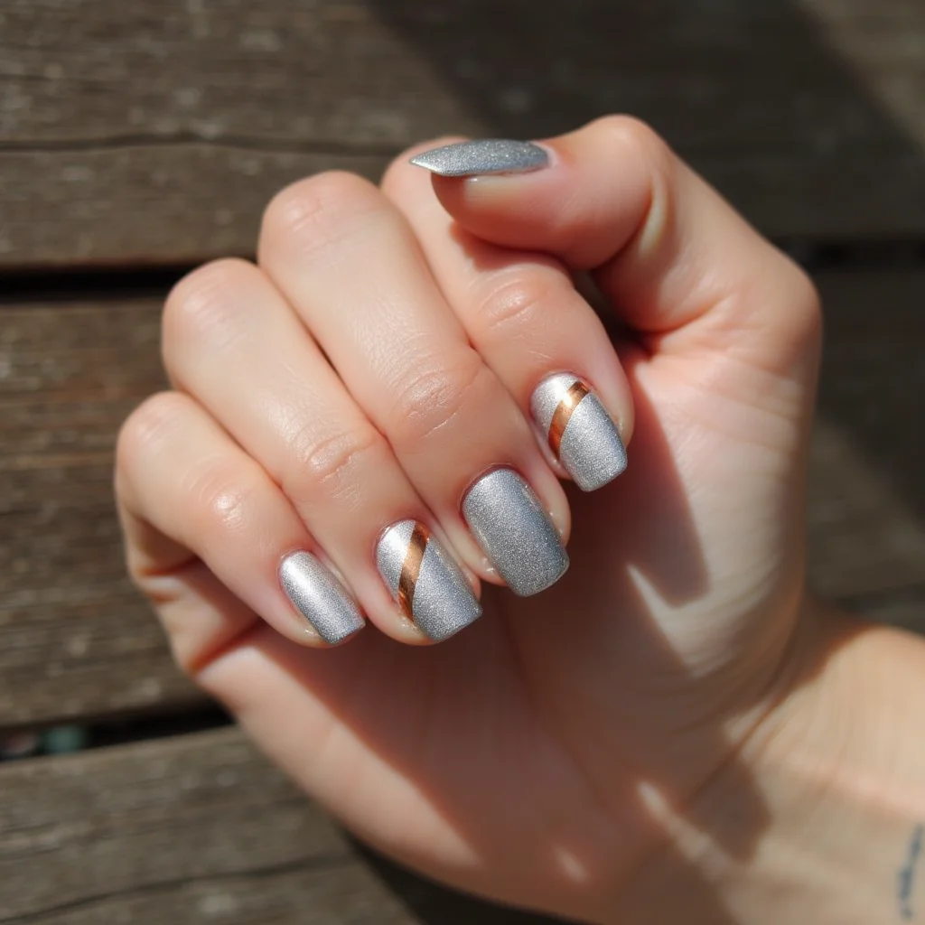 Minimalist Platinum Stripe