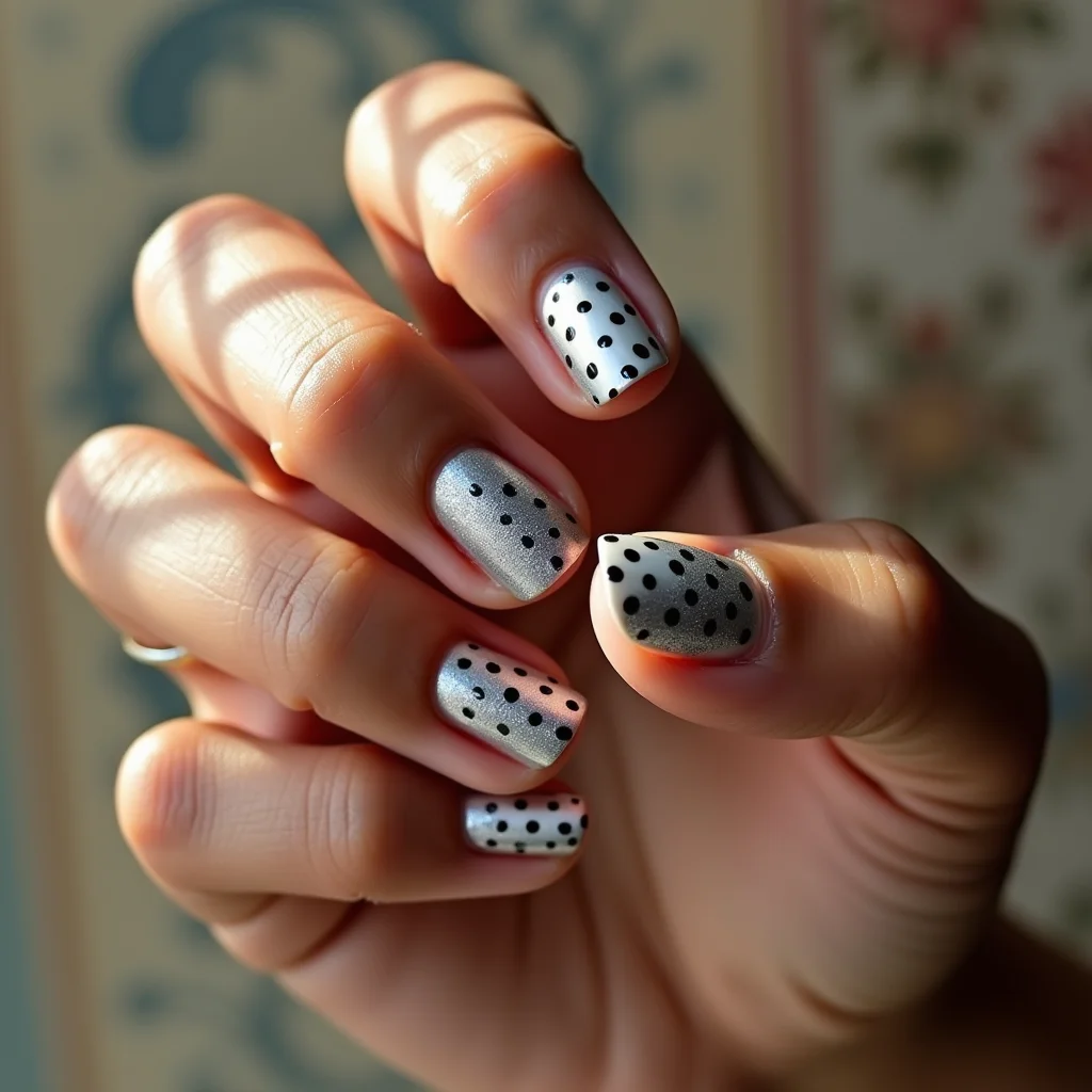 Chic Platinum Dots
