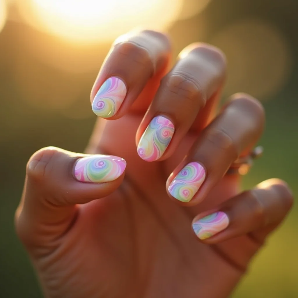 Playful Platinum Swirls