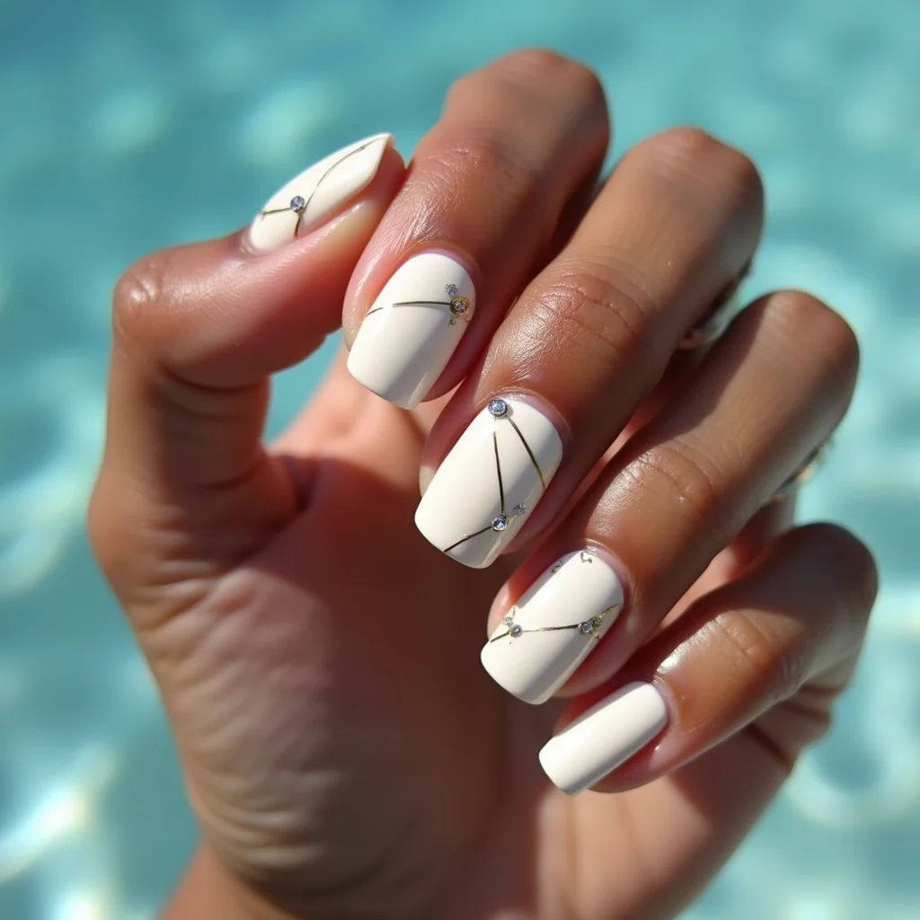 Ivory Striped Elegance
