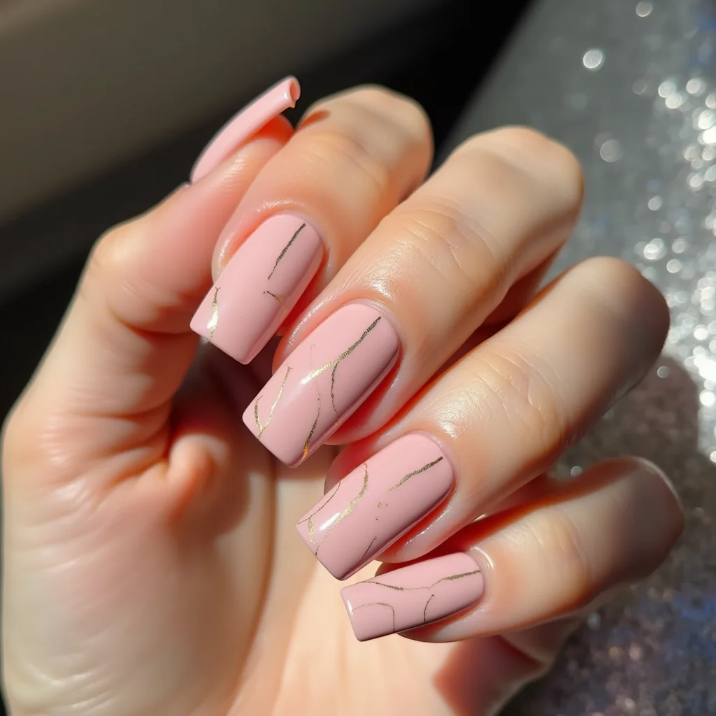 Blush Striped Elegance