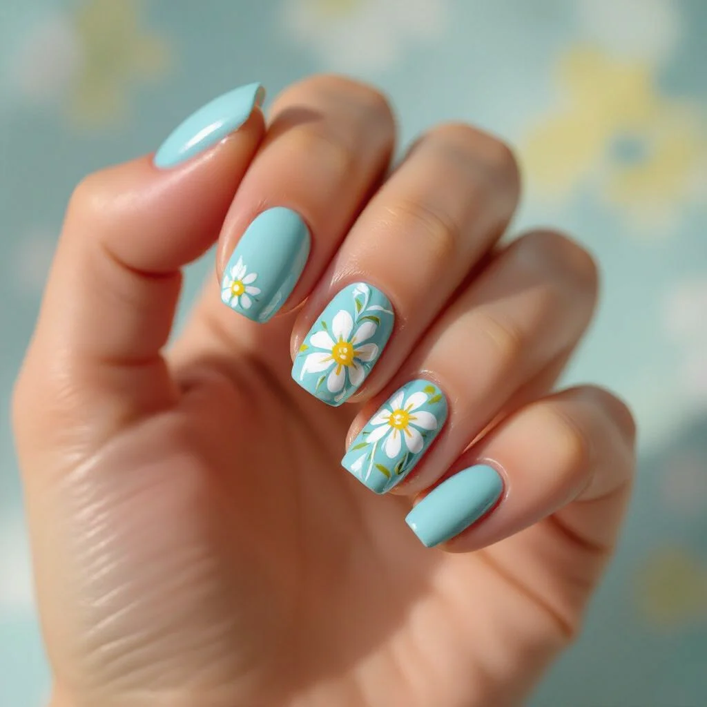 Blue Boho Florals
