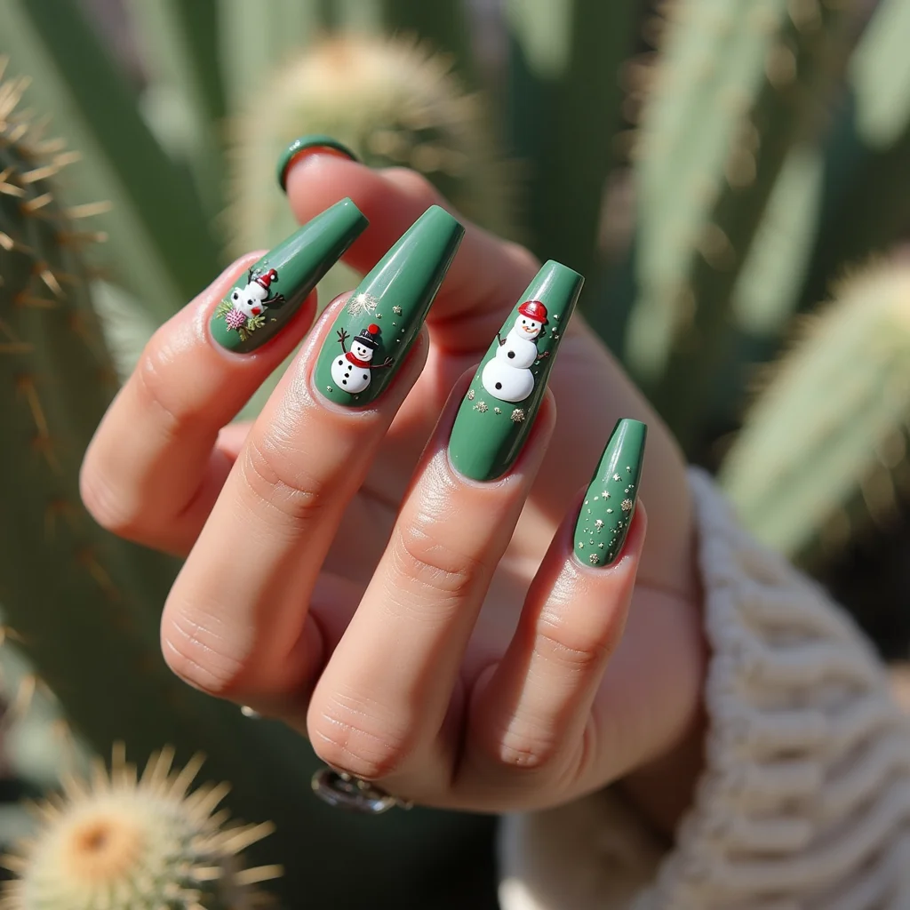 Playful Green Winter