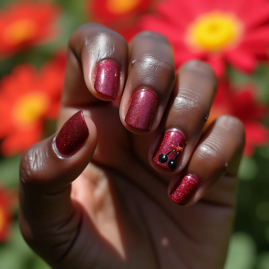 25 Black Cherry Nail Designs You Must Try in 2025