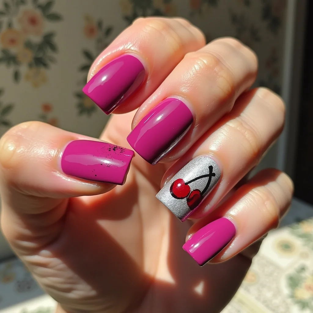 Magenta Cherry Sparkle