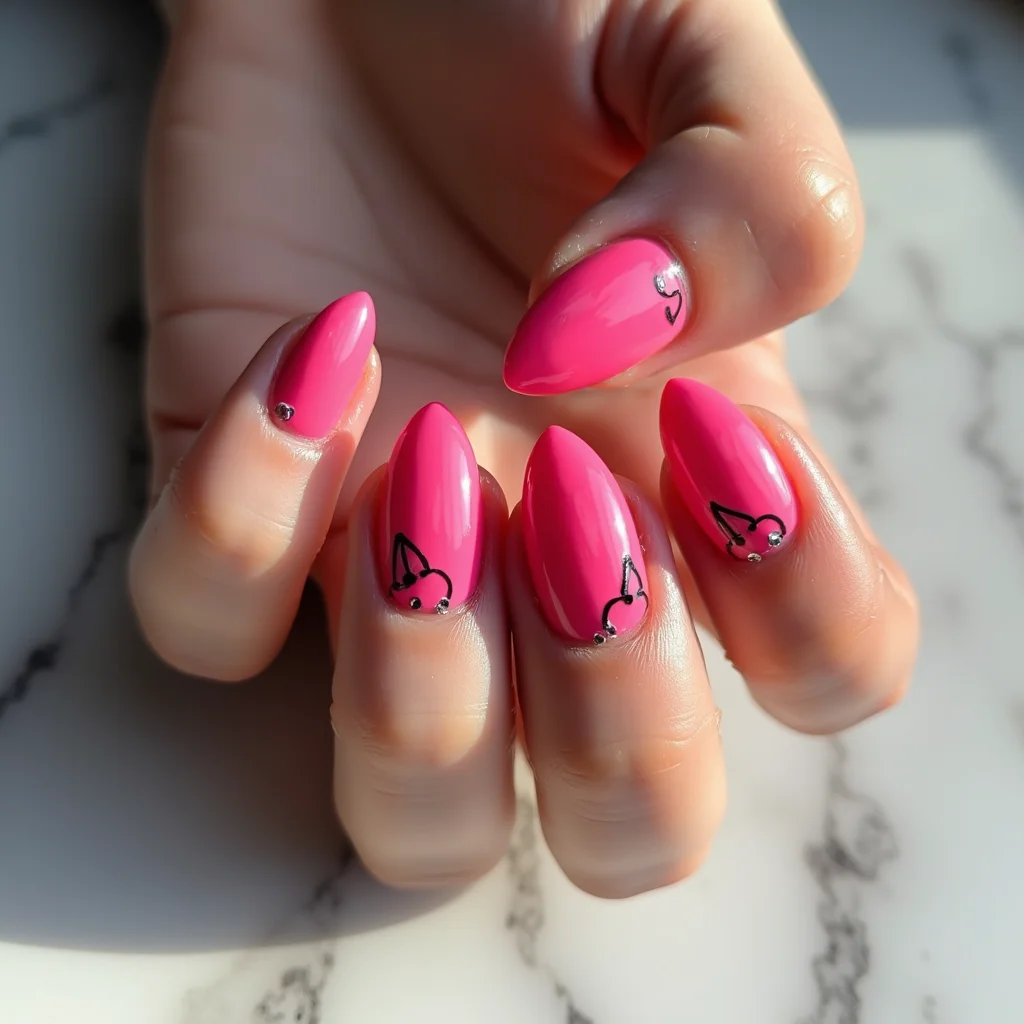 Neon Cherry Contrast