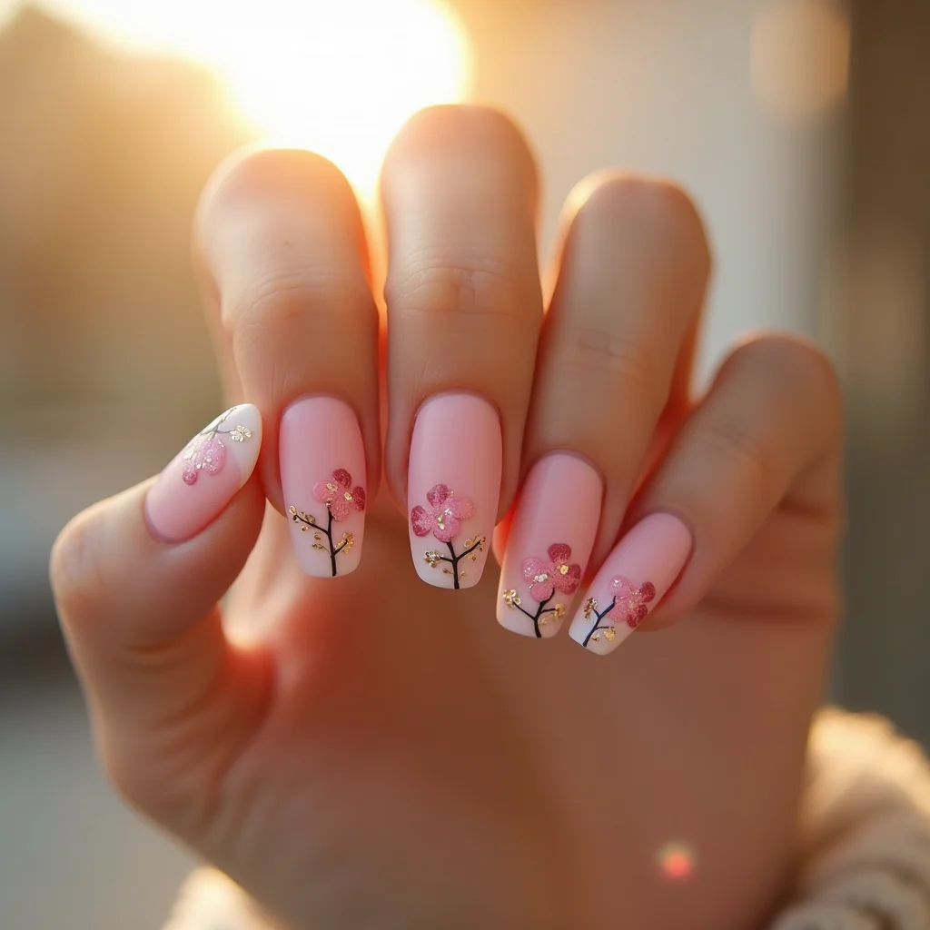 Pastel Cherry Gold