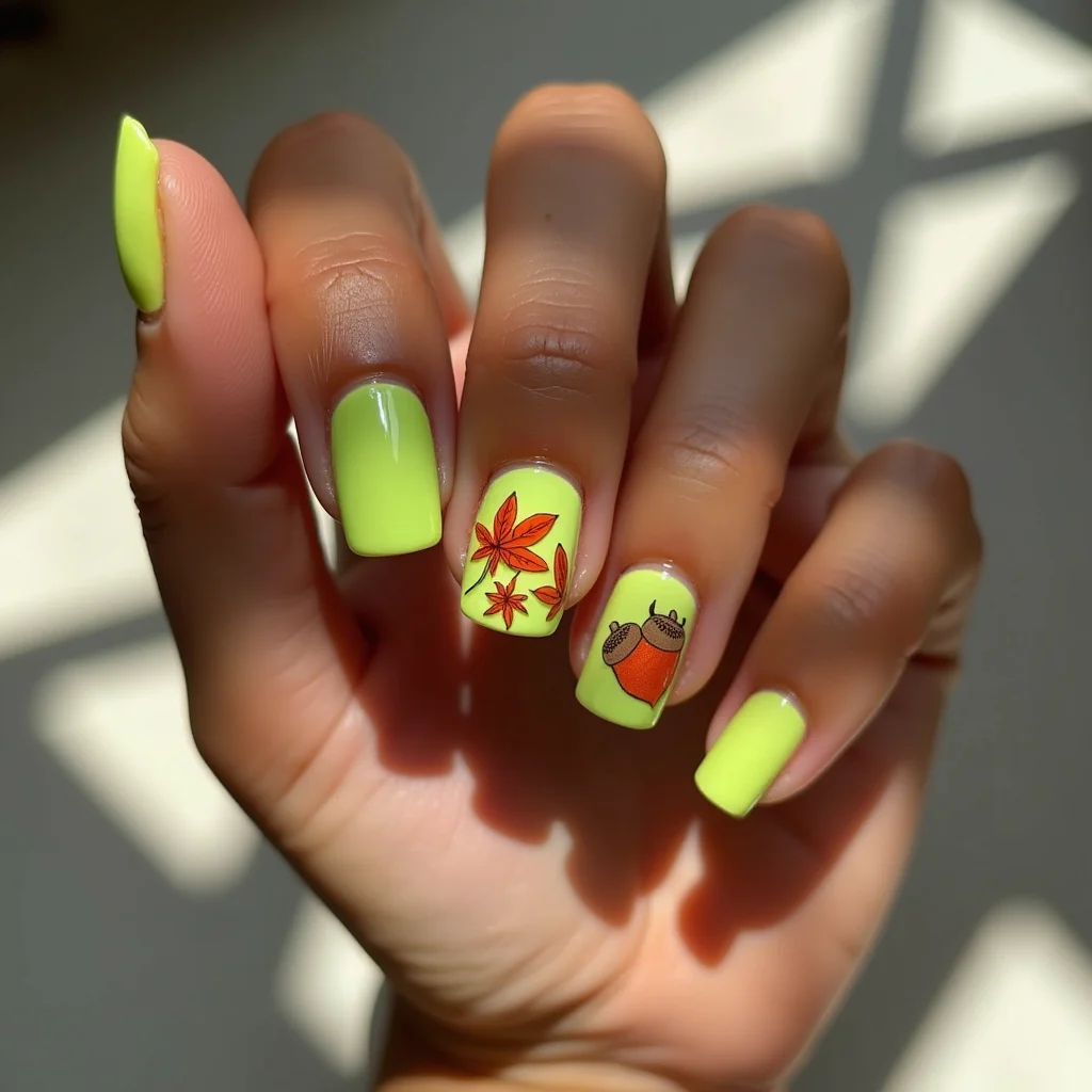 Playful Lime Fall