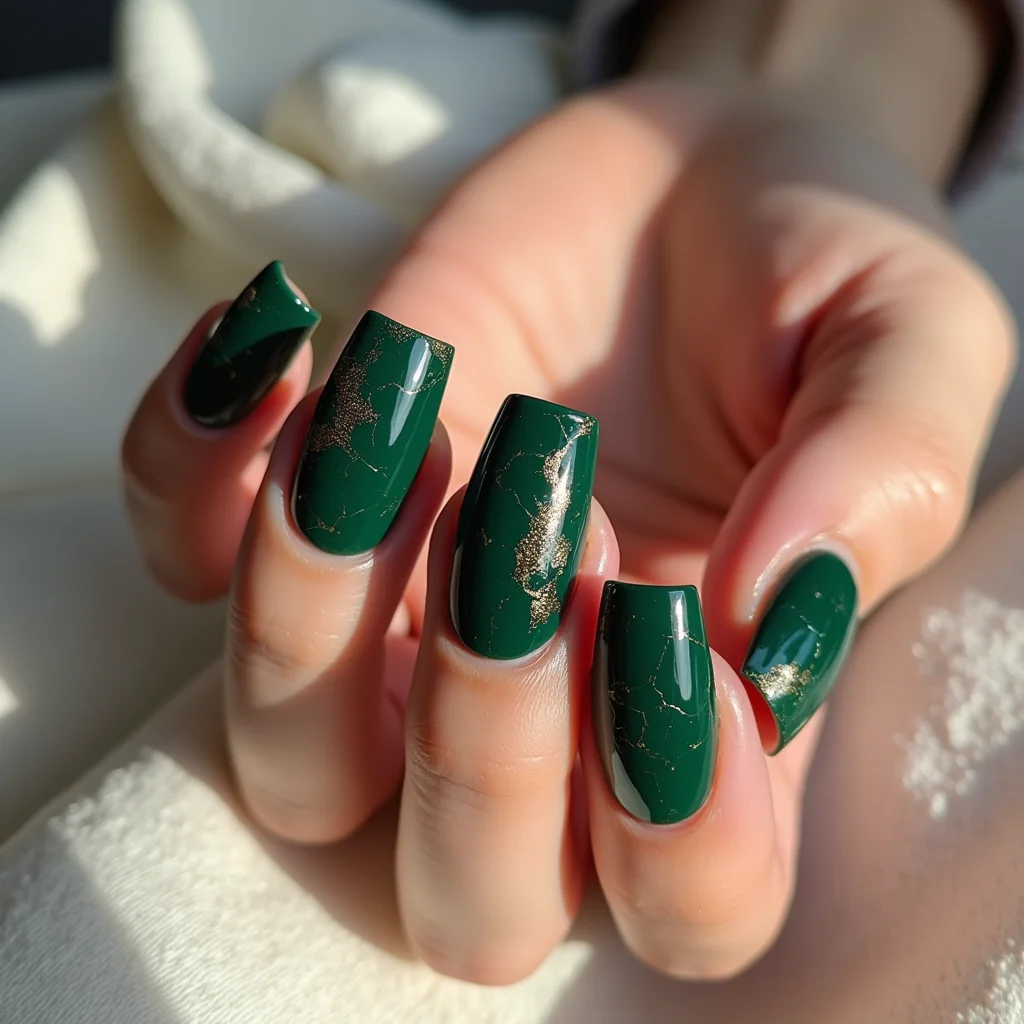  Bold Emerald Cracks
