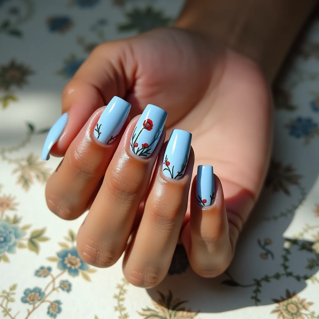  Whimsical Blue Poppies