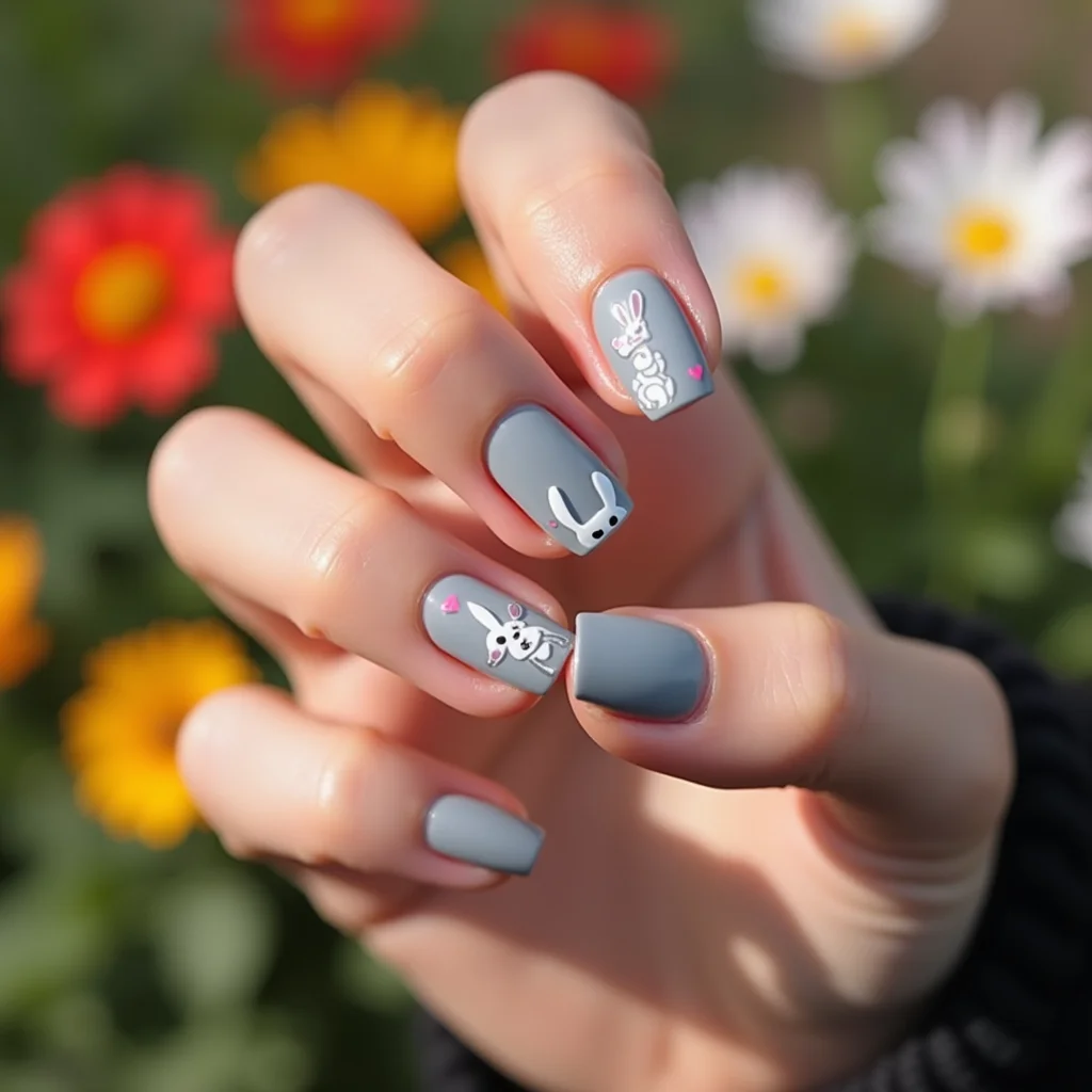  Gray Bunny Chic