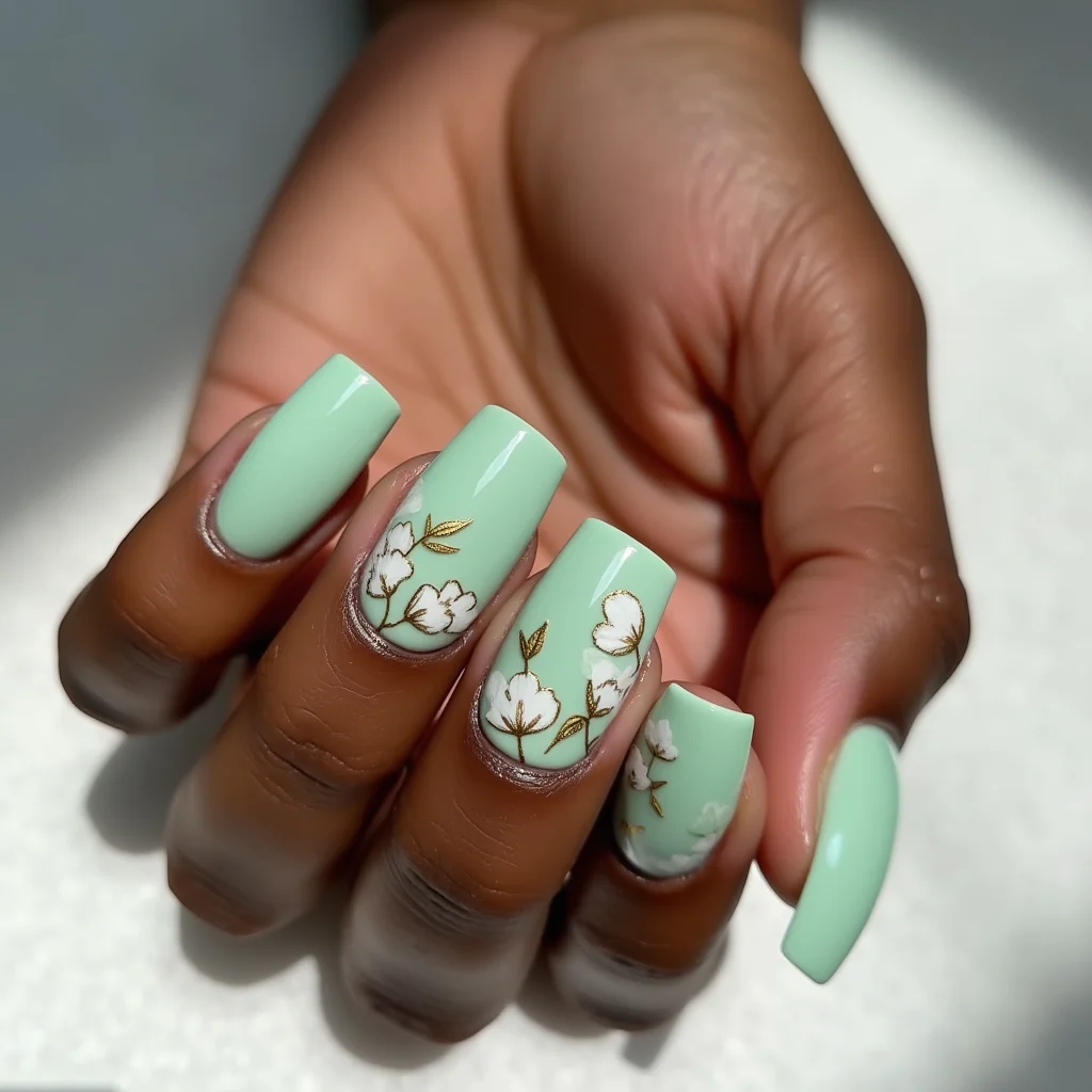 Mint Silk Watercolor