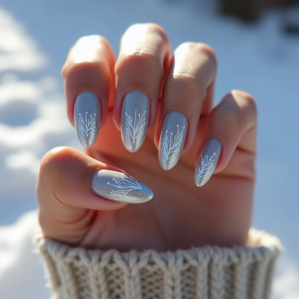 Dreamy Silver Feathers