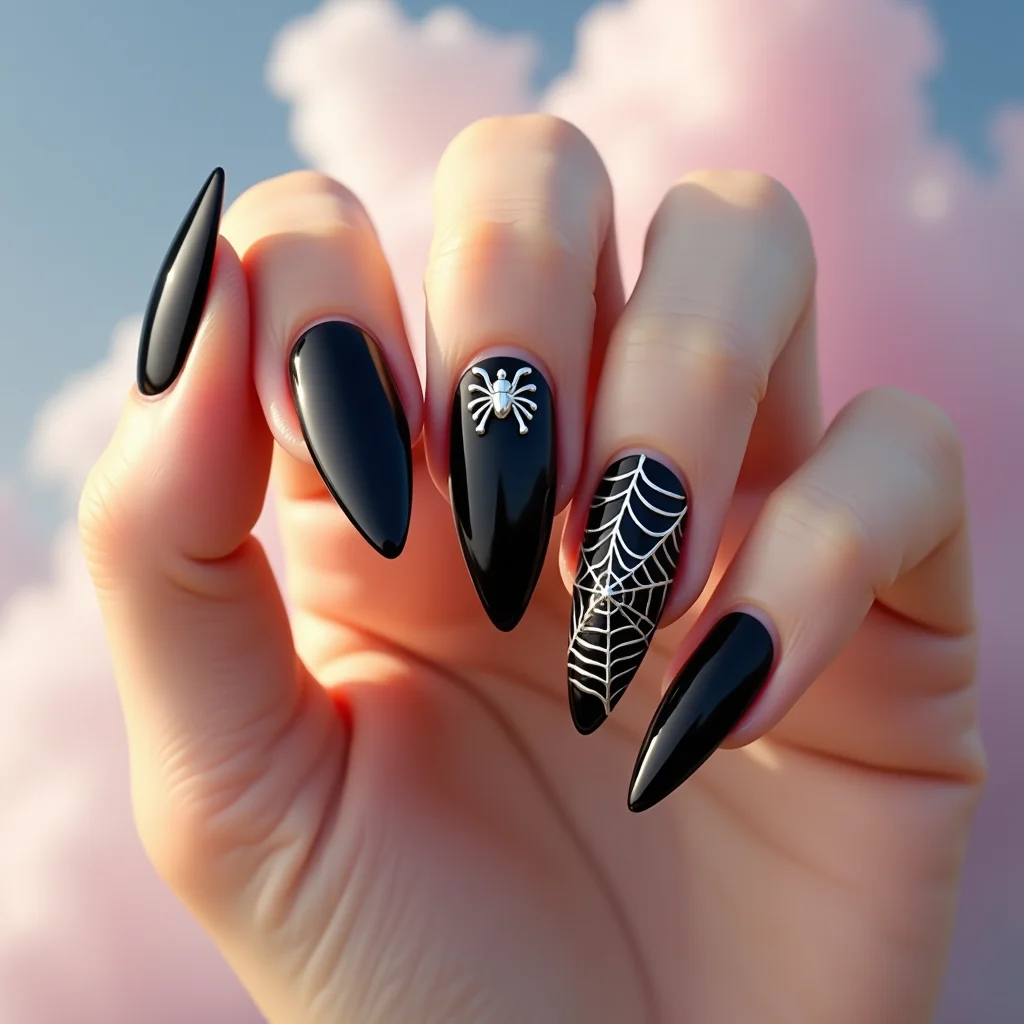 Gothic Silver Web