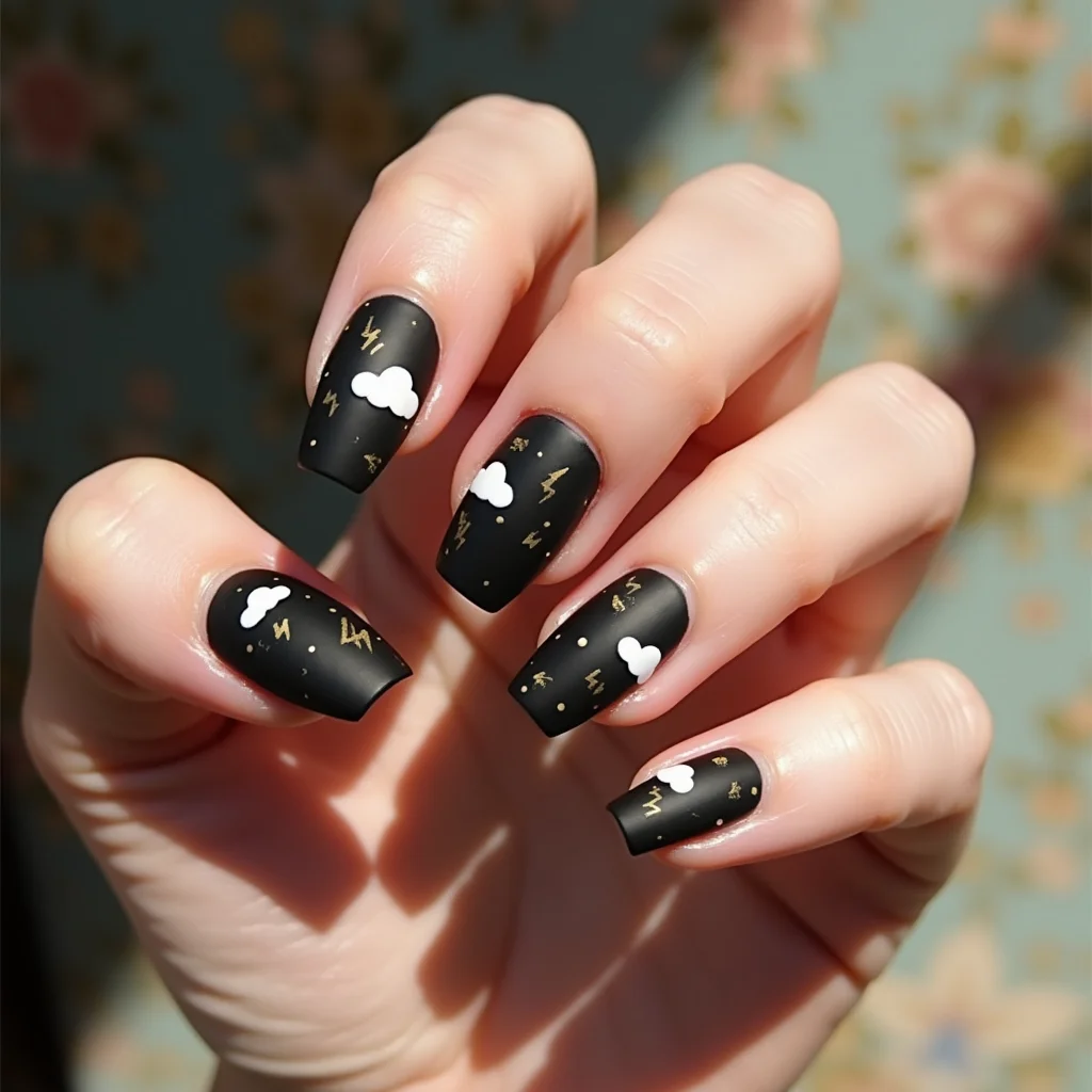 Whimsical Onyx Clouds