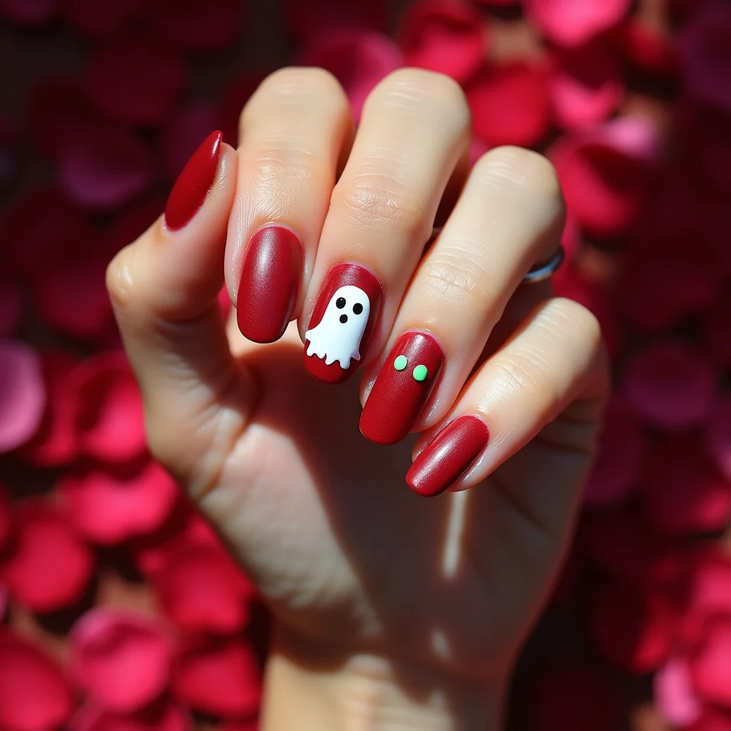 Crimson Halloween Ghost Glam