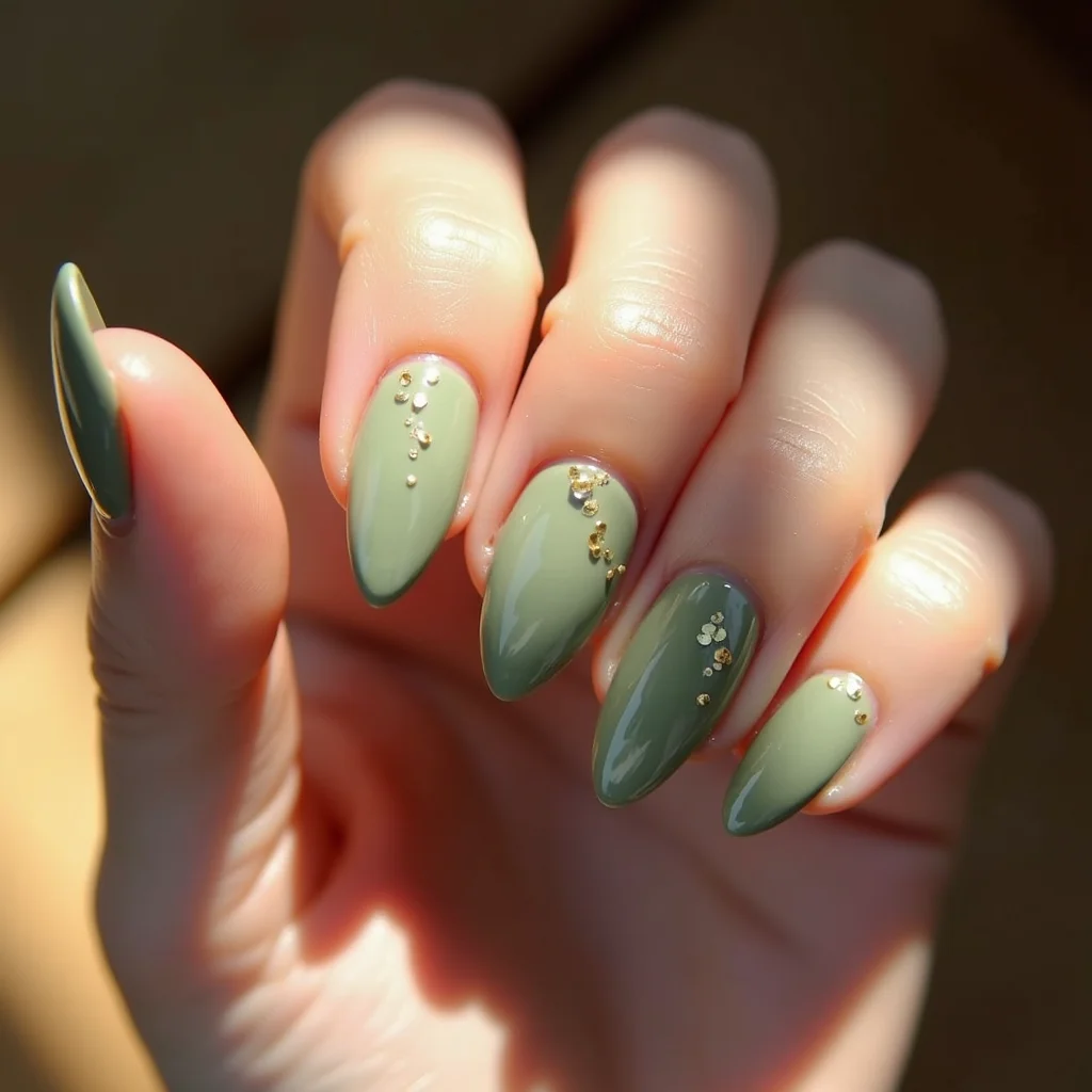 25 Green Almond Nail Designs You Must Try in 2025