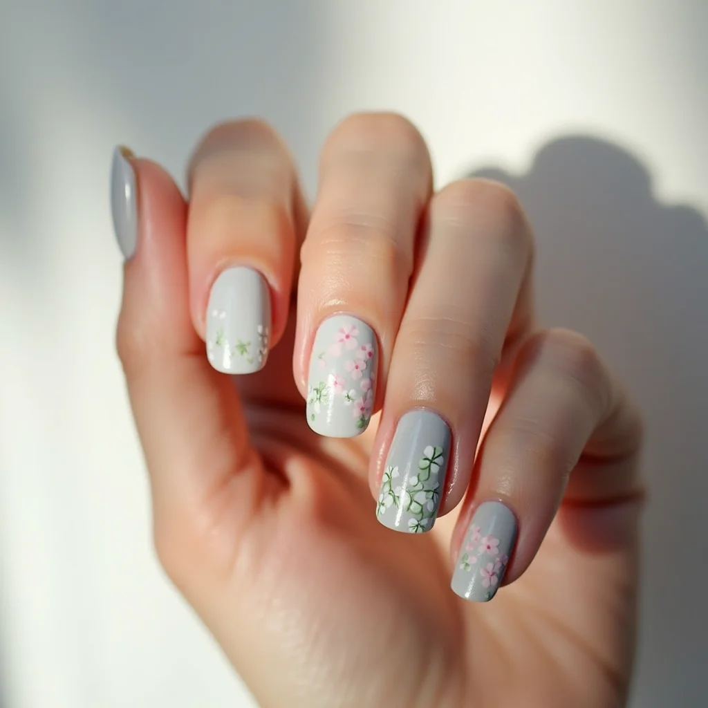 Chic Gray Shamrock