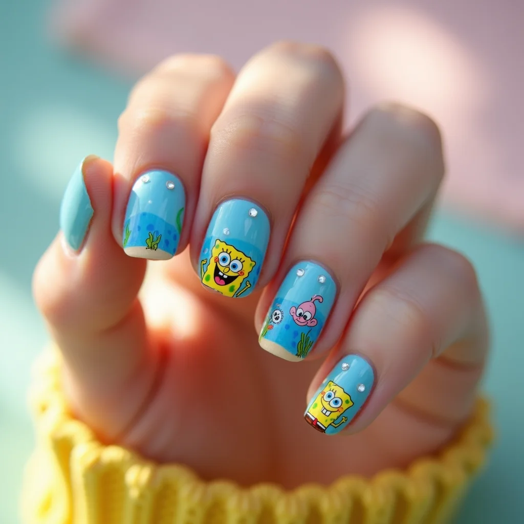 Rhinestone Underwater Scene