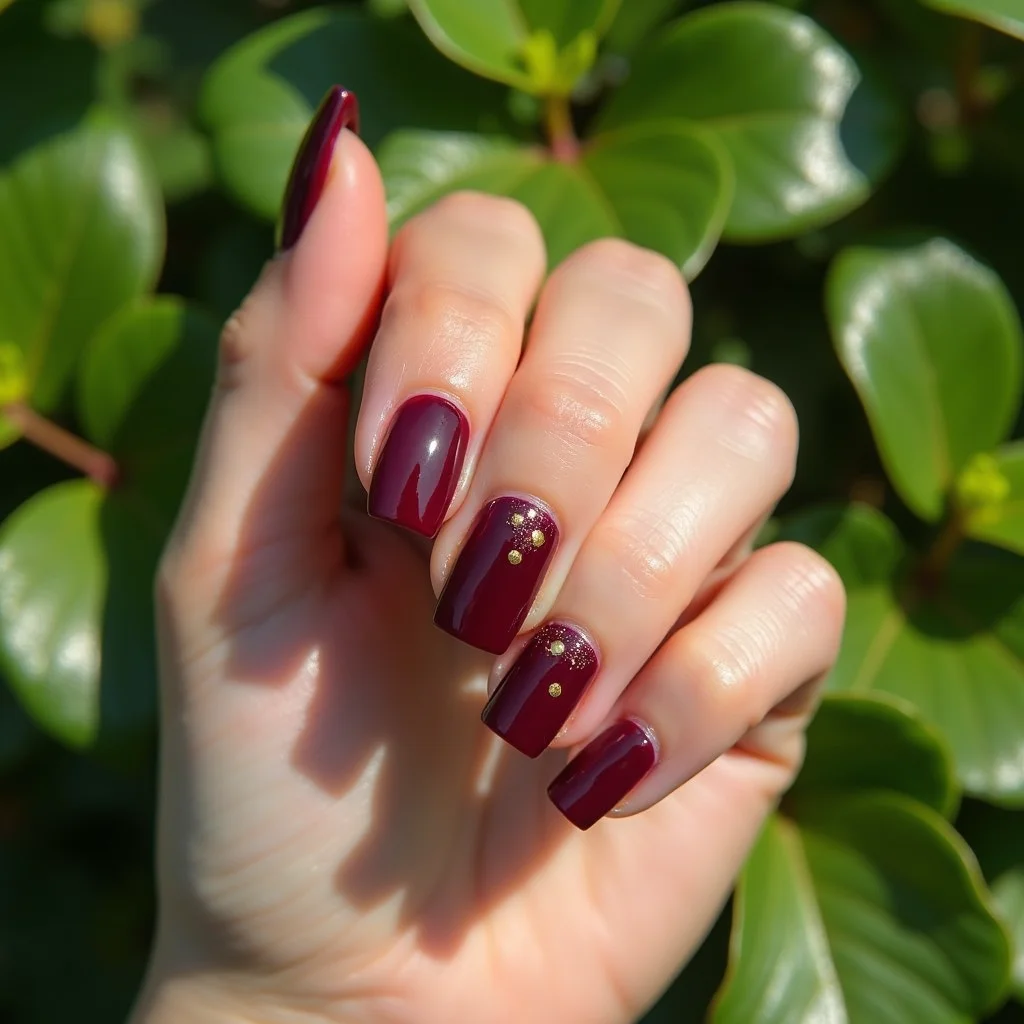 Burgundy Boujee Dots
