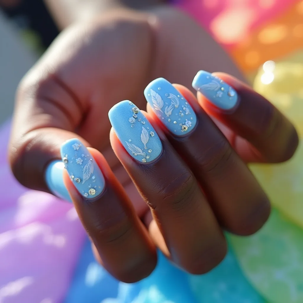 Elegant Winter Ice Blue