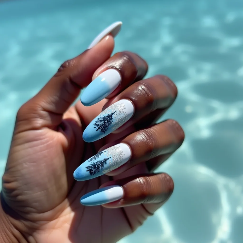 Serene Winter Ice Blue