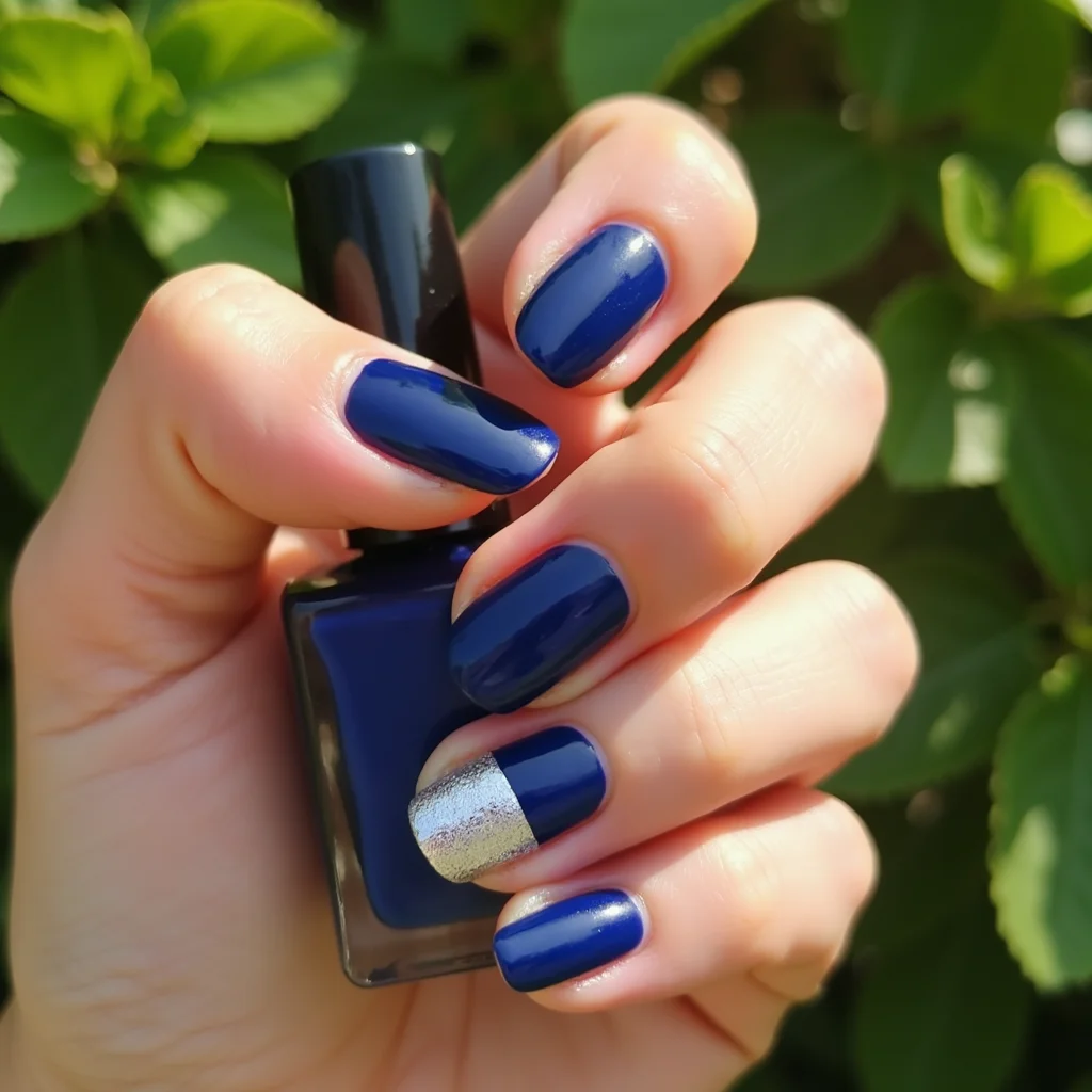 Chic Cobalt Blue And Silver