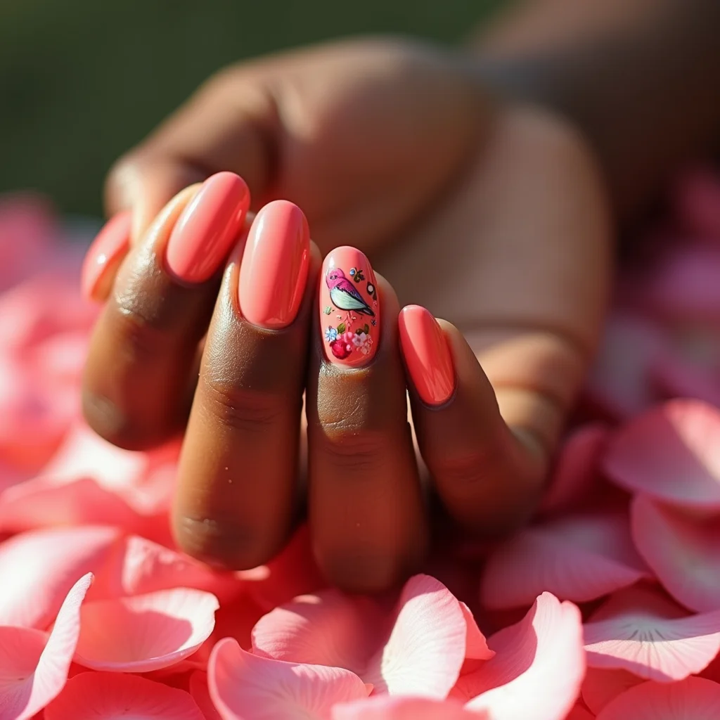 Lovebird Valentines Coral