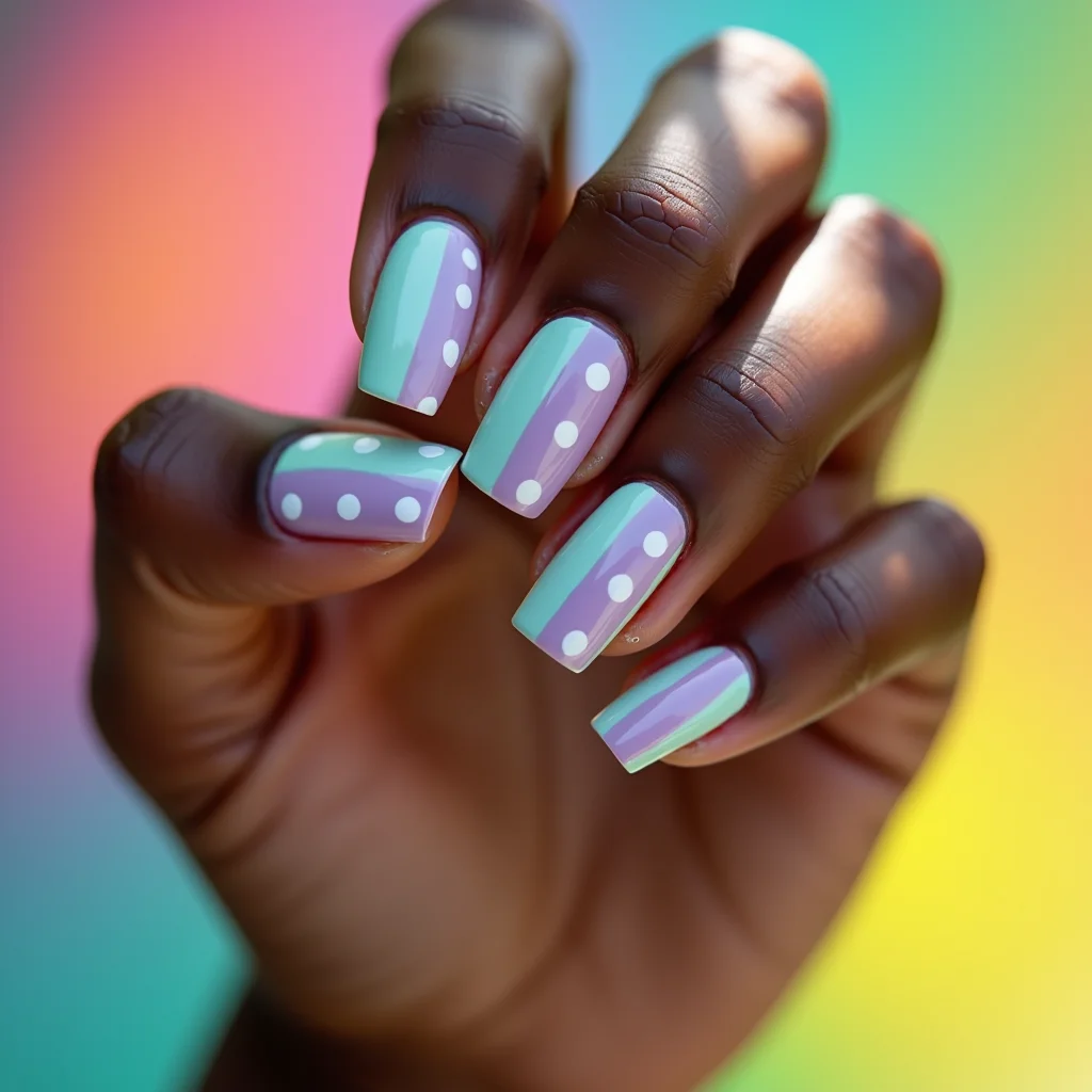Playful Mint Stripes
