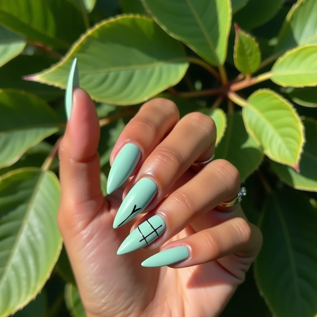 Artistic Mint Lines