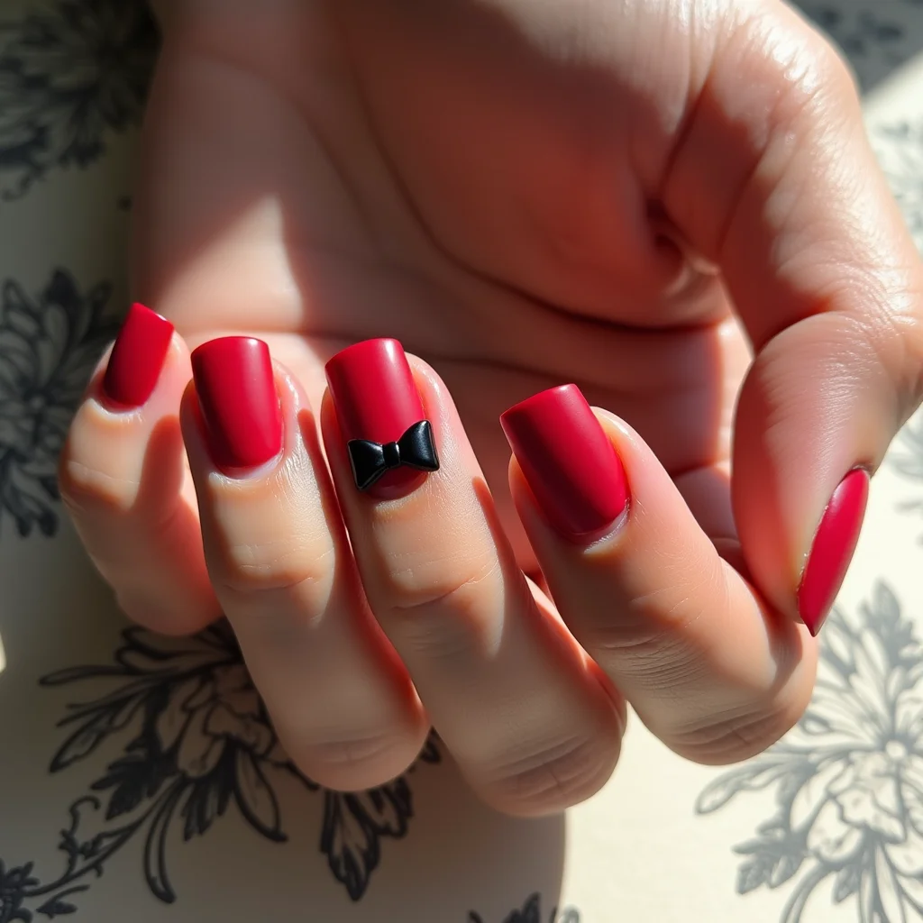  Playful Bow Red Square