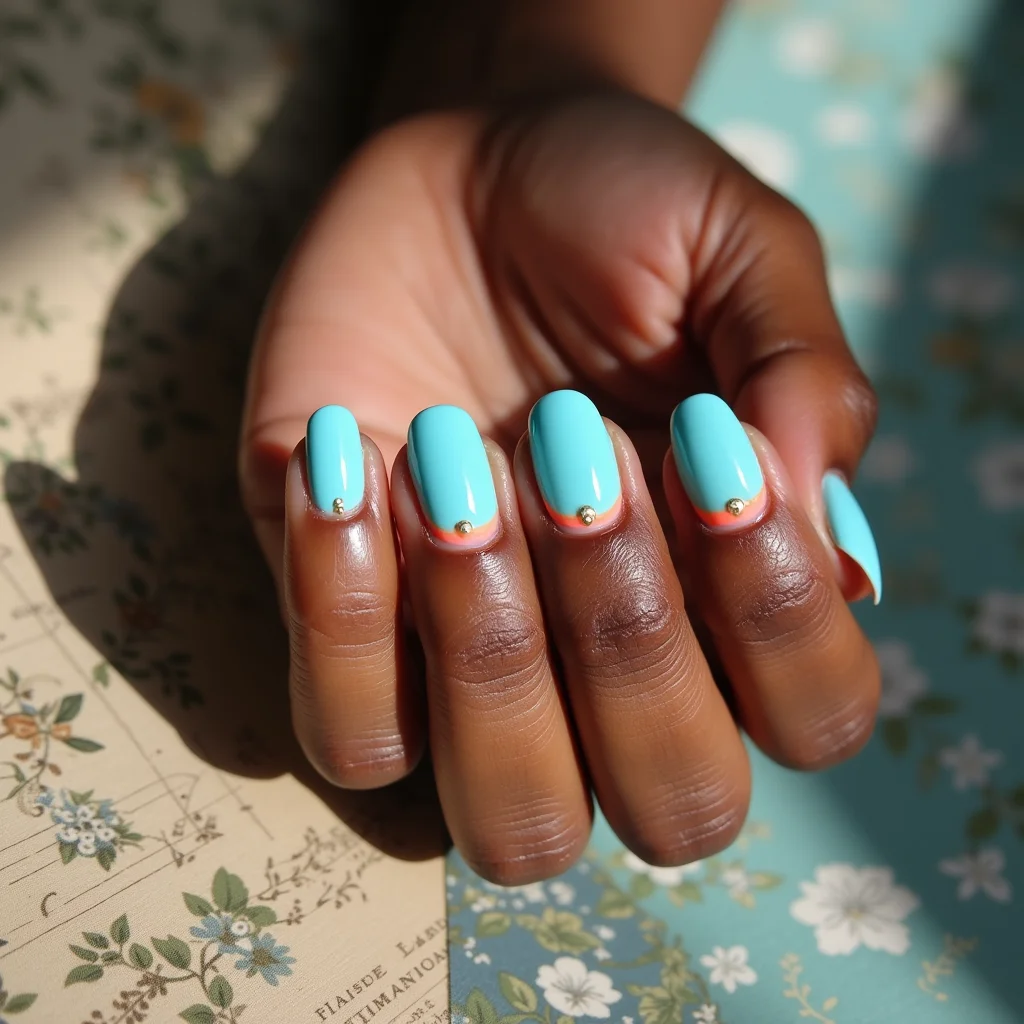 Neon Orange Gradient Blue