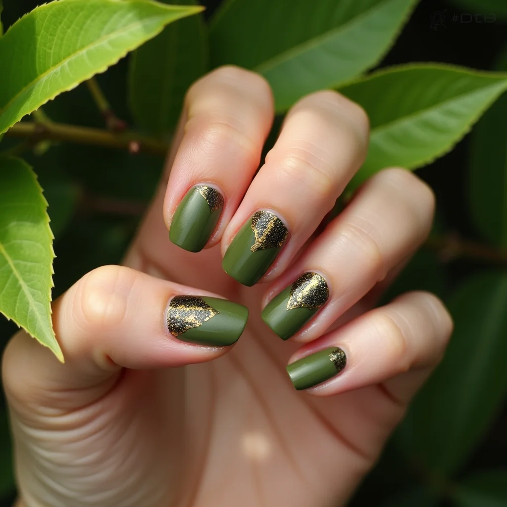 Abstract Olive Grunge