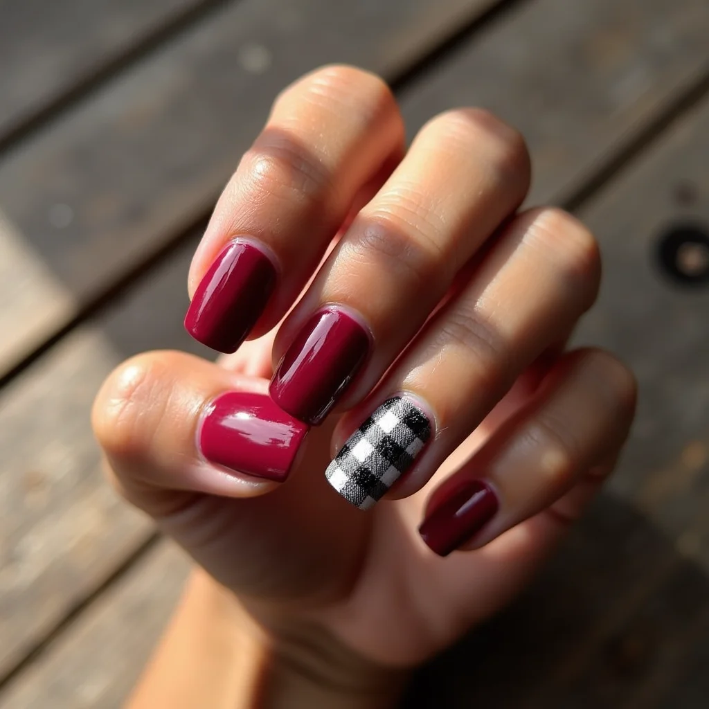 Cozy Plaid Crimson