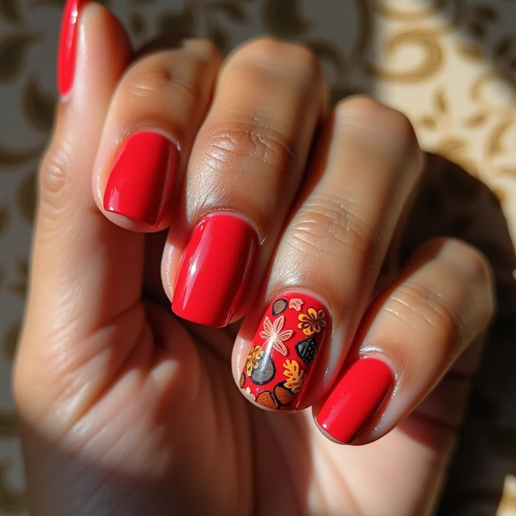 Whimsical Autumn Red