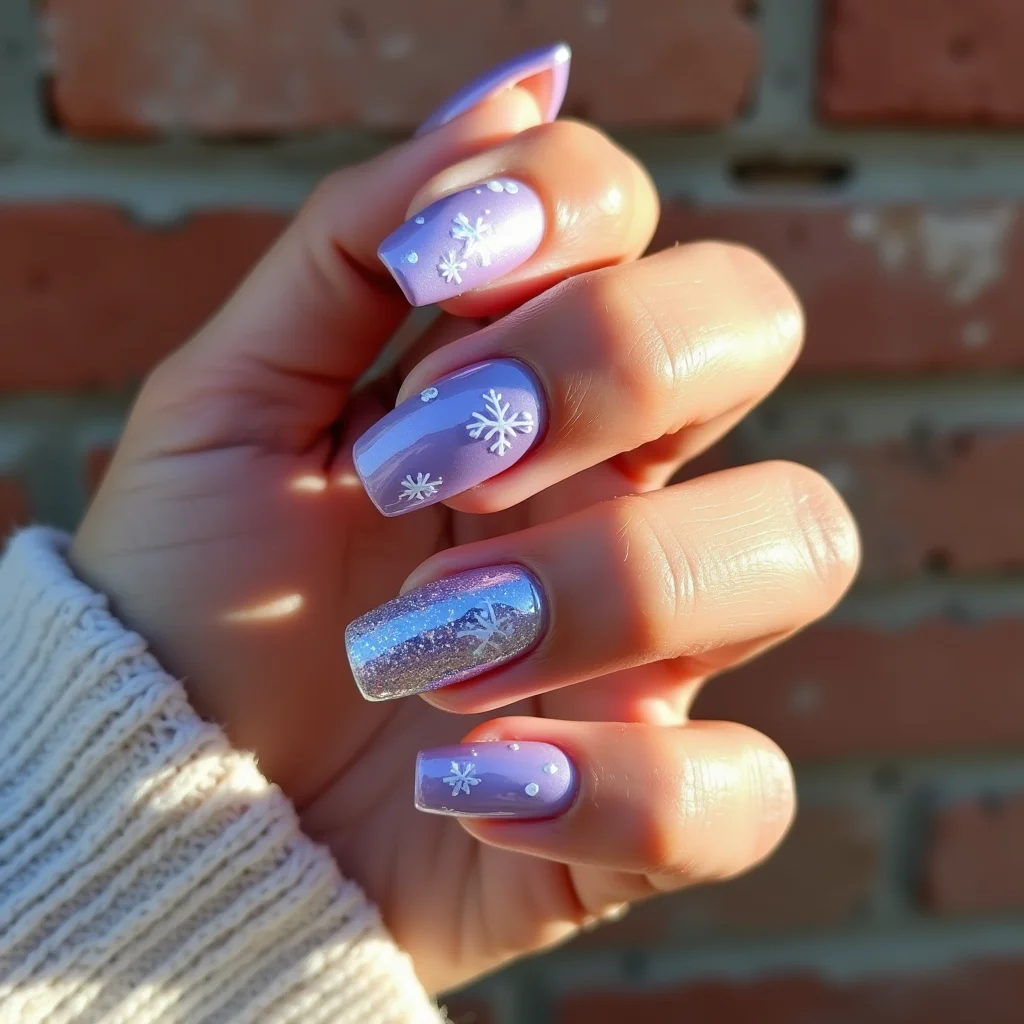 Dreamy Chrome Snowflakes