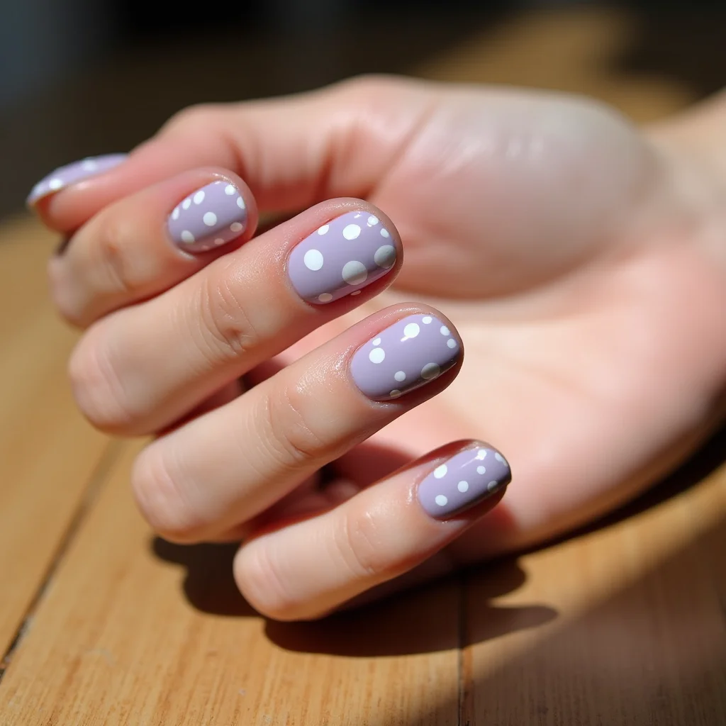 Playful Lilac And White