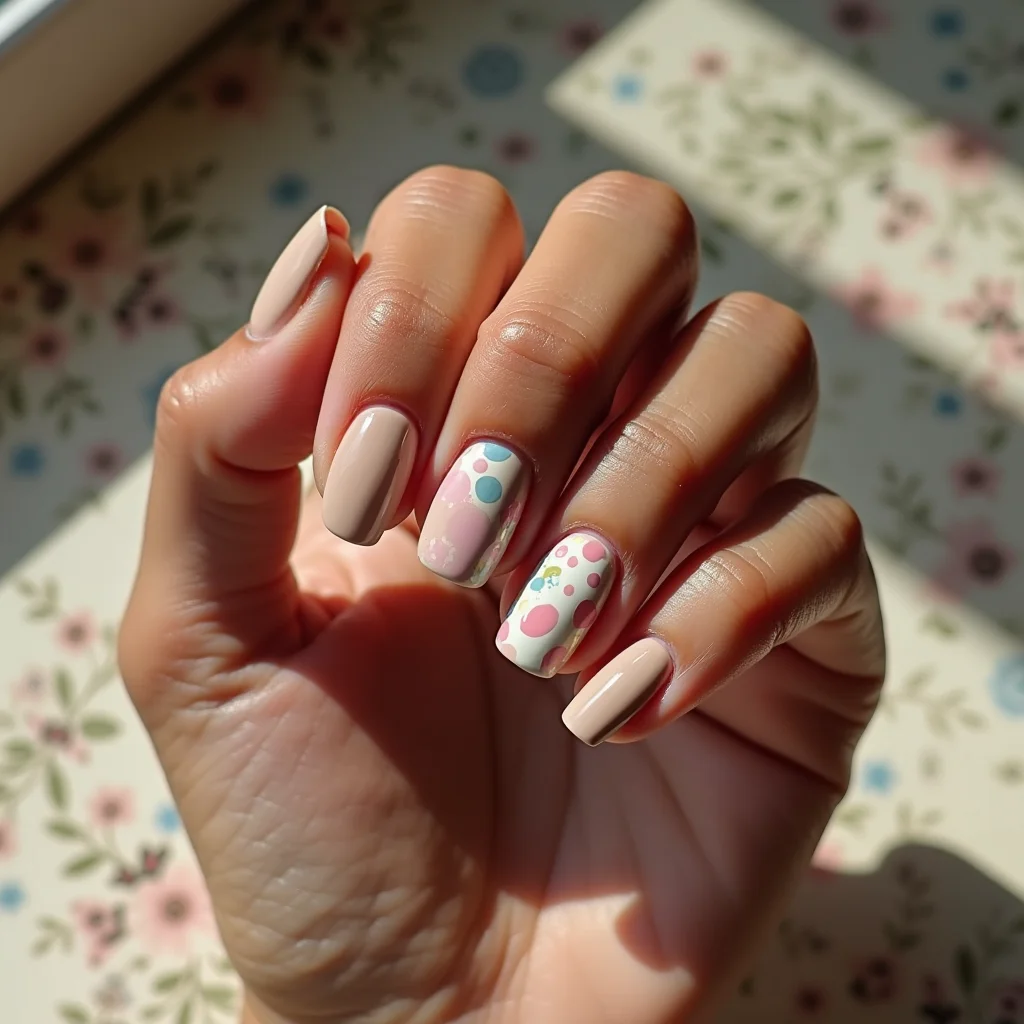  Playful Nude Brown Dots