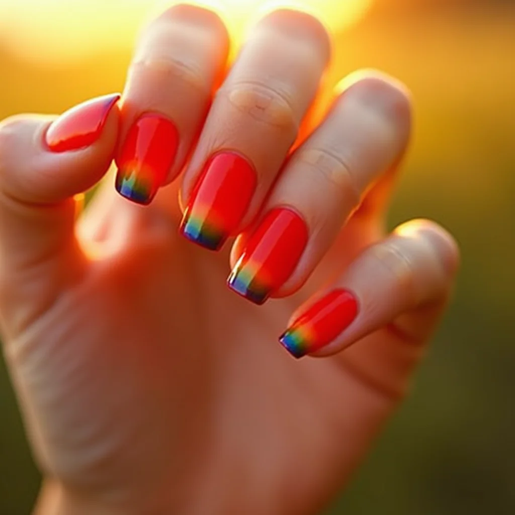 Rainbow Red Jelly Fun