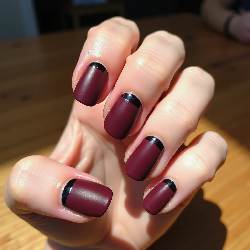 Burgundy Modern Twist