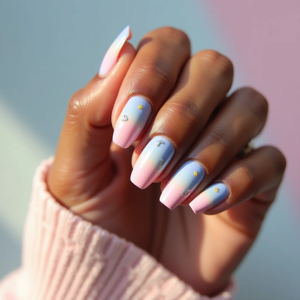 Pastel Moonlit Sunset