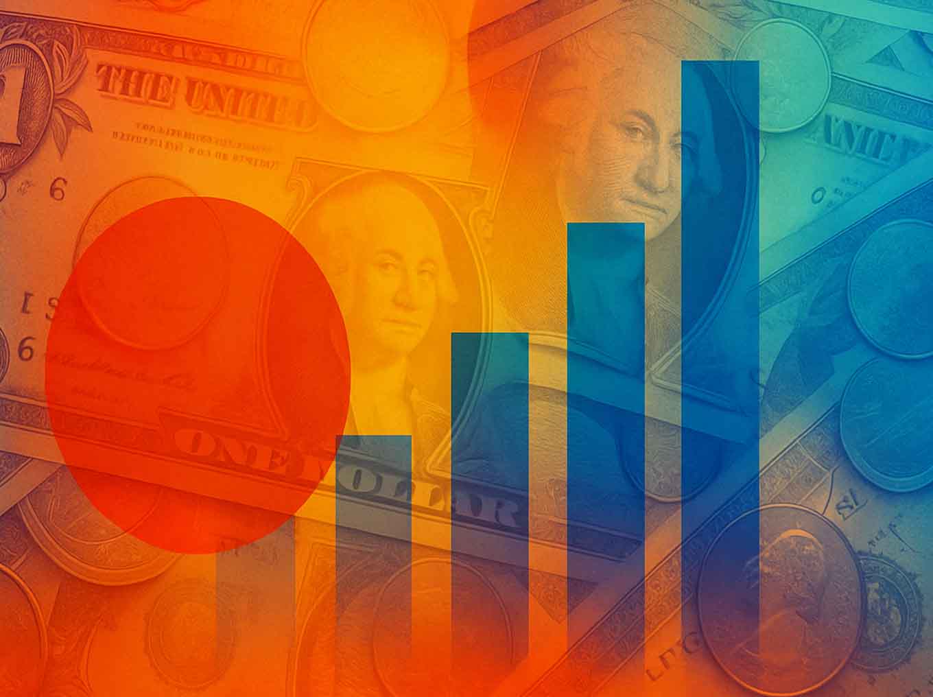 Abstract visual representation of global credit expansion and money creation by banks
