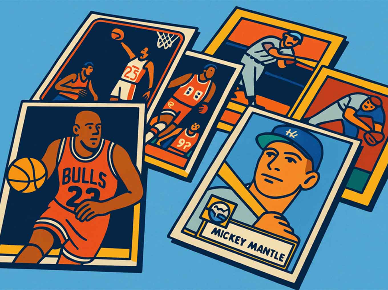 abstract collectible sports cards