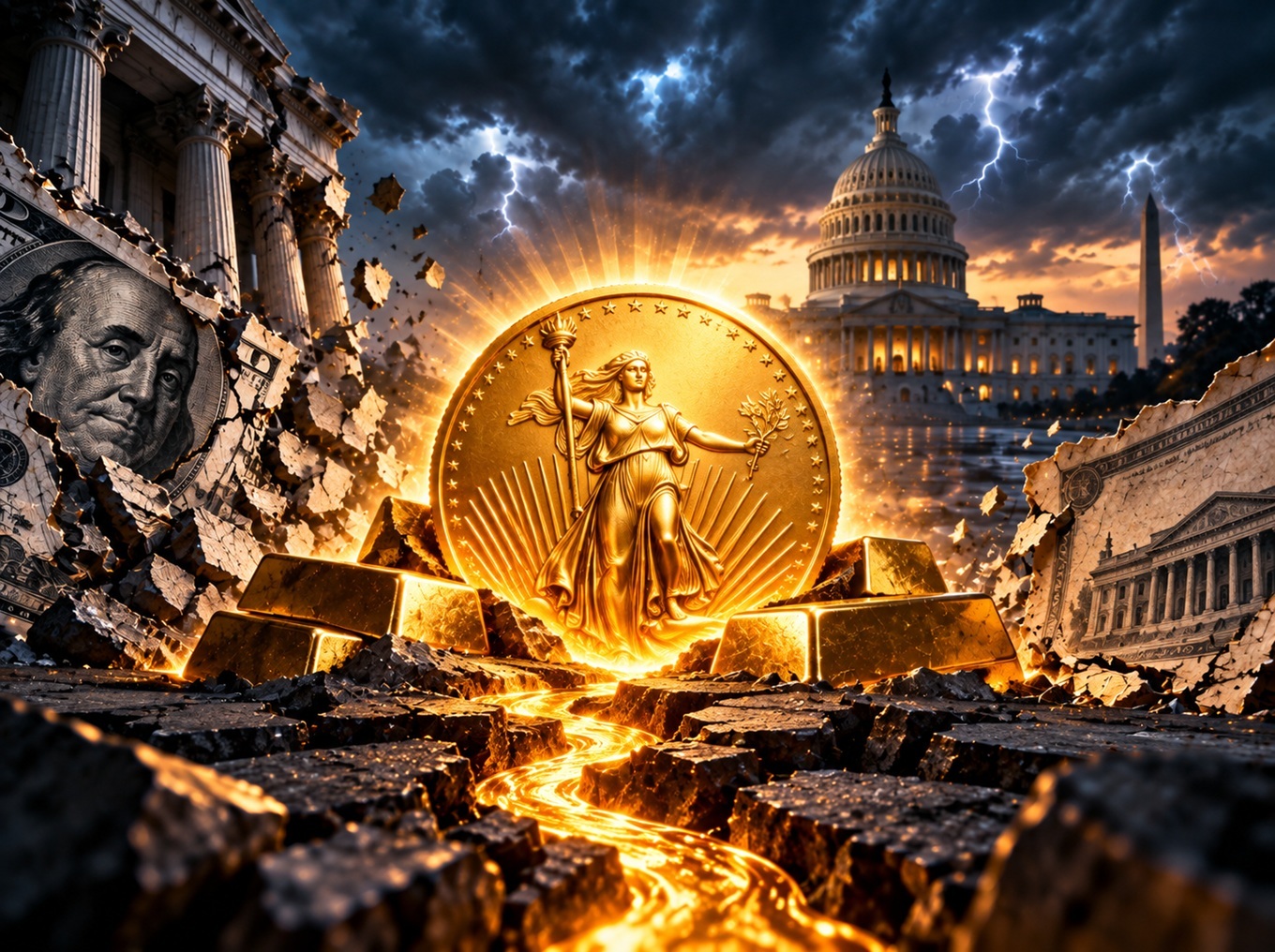 Gold revaluation amid U.S. debt crisis